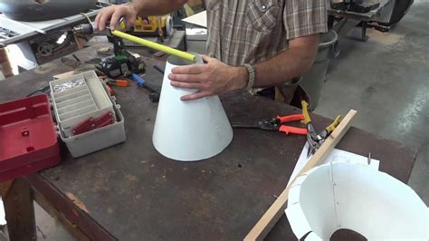 how to cut a cone out of sheet metal|making a cone from flat material.